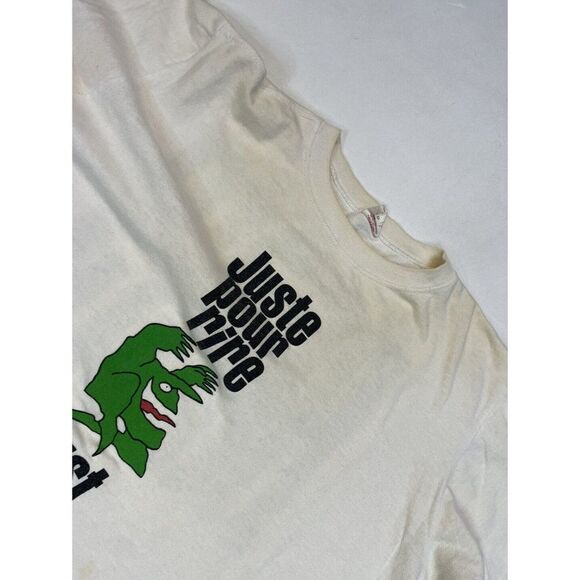 VINTAGE Roots Canada Just For Laughs Graphic T-shirt Men Large 90s Single Stitch - Picture 3 of 10